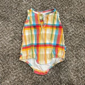 Baby Starters Multicolor Plaid Onesie